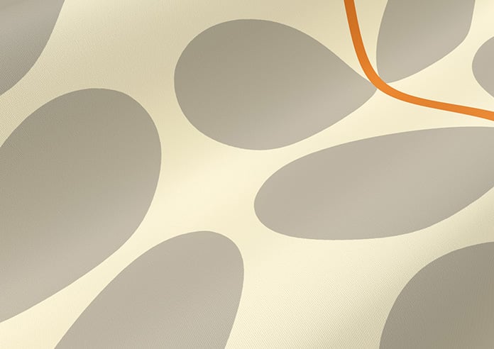 Orla Kiely Two Colour Stem, Warm Grey - Roller Blind - Image 4